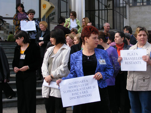 Protest grefieri Baia Mare